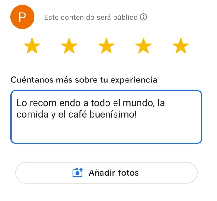 Google review